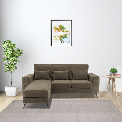 Eden Fabric Sofa | 2 seater | Quartz Brown |  Duroflex Furniture