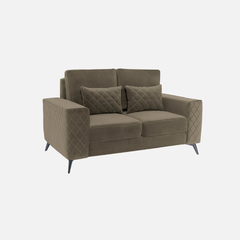 Eden Fabric Sofa | 2 seater | Quartz Brown |  Duroflex Furniture