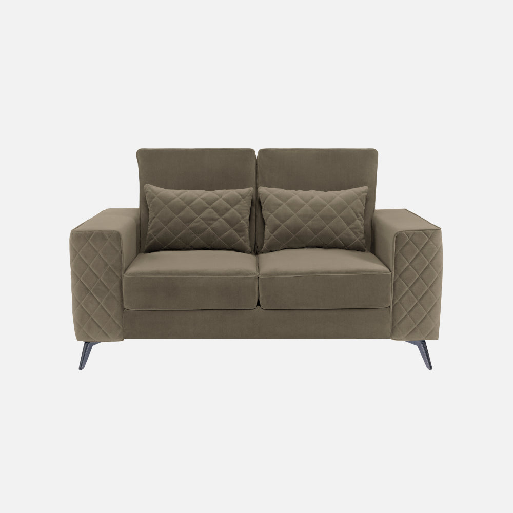 Eden Fabric Sofa | 2 seater | Quartz Brown |  Duroflex Furniture
