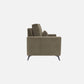 Eden Quartz Brown Fabric 2 Seater Sofa With Lounger