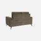 Eden Quartz Brown Fabric 2 Seater Sofa