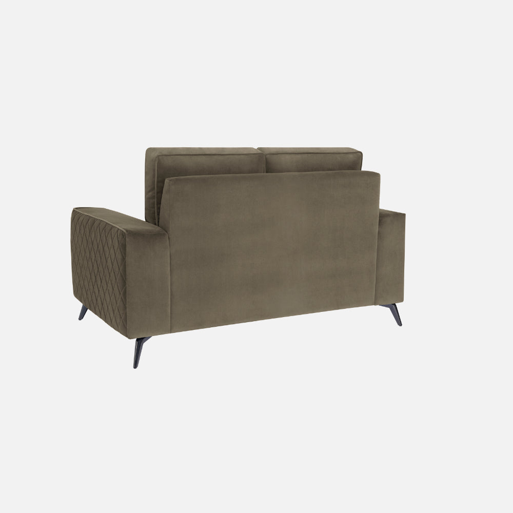 Eden Fabric Sofa | 2 seater | Quartz Brown |  Duroflex Furniture