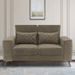 Eden Quartz Brown Fabric 2 Seater Sofa