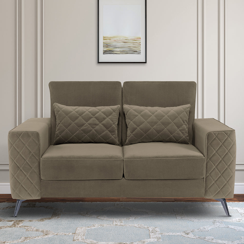 Eden Fabric Sofa | 2 seater | Quartz Brown |  Duroflex Furniture