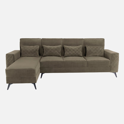 Eden Fabric Sofa | 3 seater | Quartz Brown |  Duroflex Furniture