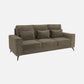 Eden Quartz Brown Fabric 3 Seater Sofa