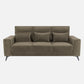 Eden Quartz Brown Fabric 3 Seater Sofa