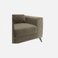 Eden Quartz Brown Fabric 3 Seater Sofa