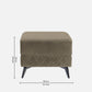 Eden Quartz Brown Fabric Ottoman