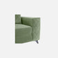 Eden Jade Green Fabric 3 Seater Sofa With Lounger
