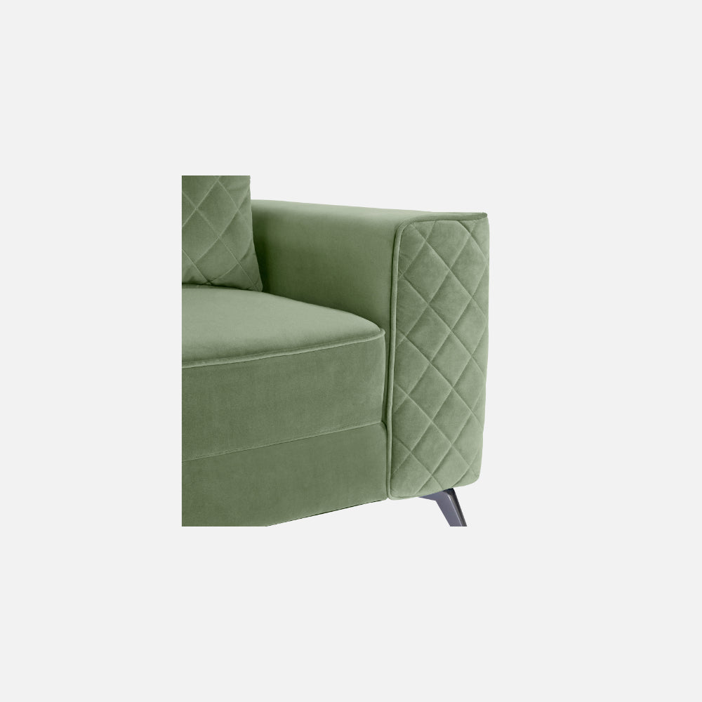 Eden Fabric Sofa | 3 seater | Green |  Duroflex Furniture