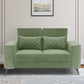 Eden Jade Green Fabric 2 Seater Sofa