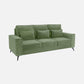 Eden Jade Green Fabric 3 Seater Sofa