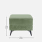 Eden Jade Green Fabric Ottoman