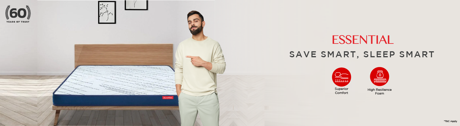 Duroflex essential mattress online price