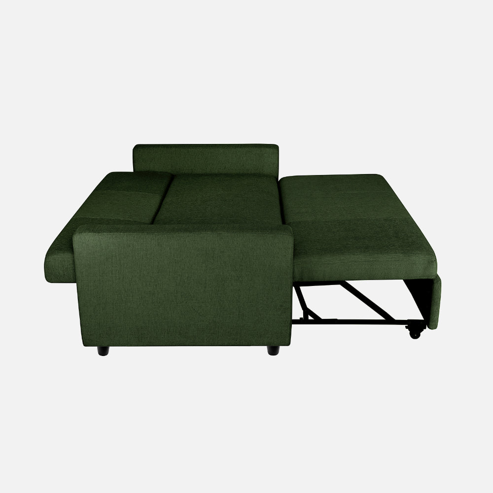 Ease Sap Green Fabric Sofa cum Bed