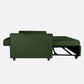 Ease Fabric Sofa cum Bed | 3 seater | Sap Green |  Duroflex Furniture