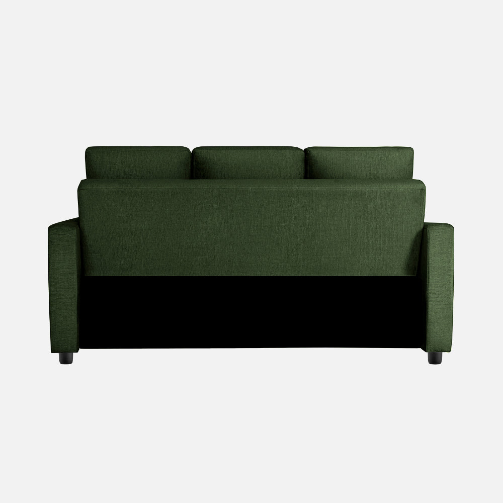 Ease Fabric Sofa cum Bed | 3 seater | Sap Green |  Duroflex Furniture