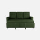 Ease Fabric Sofa cum Bed | 3 seater | Sap Green |  Duroflex Furniture
