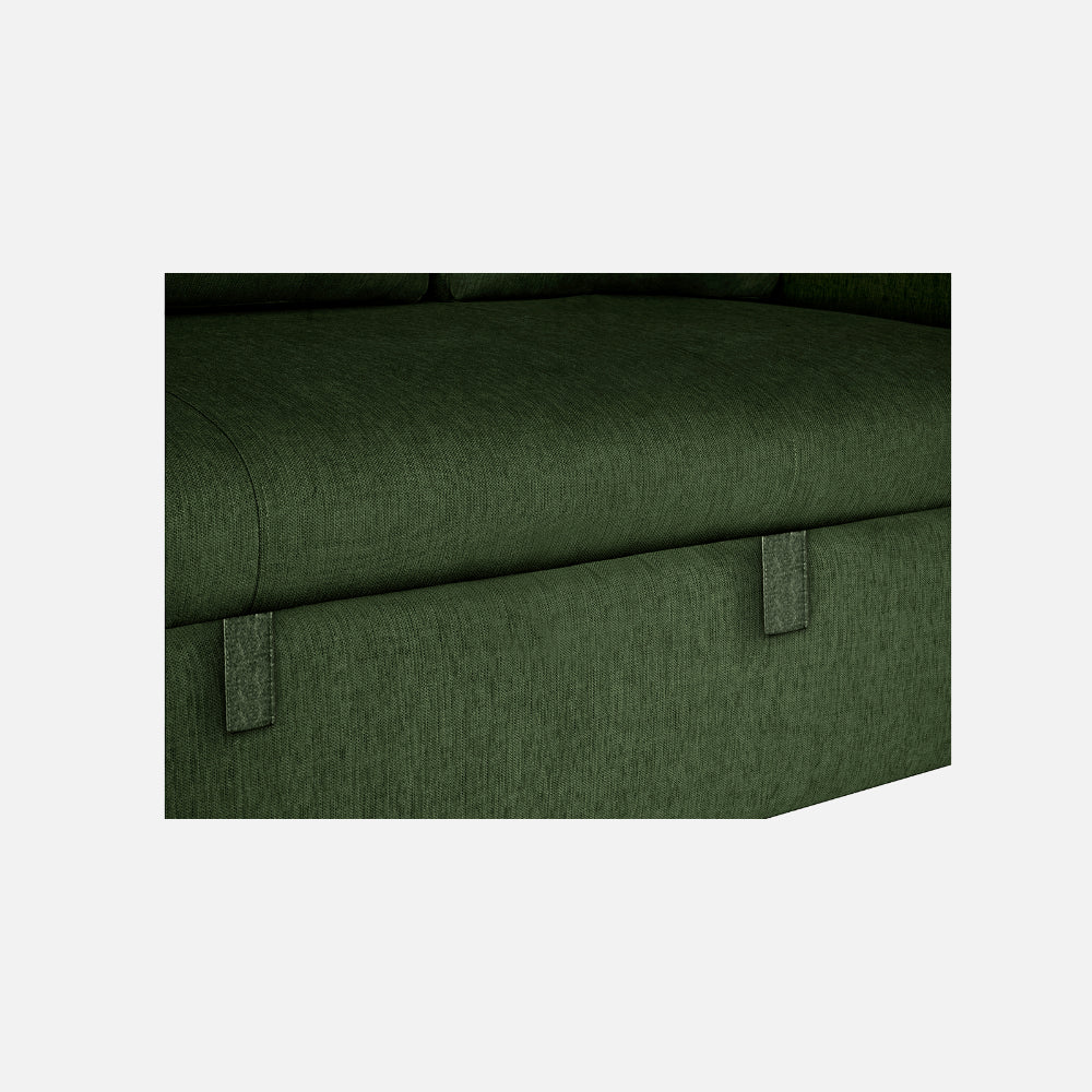 Ease Fabric Sofa cum Bed | 3 seater | Sap Green |  Duroflex Furniture
