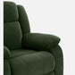 Avalon - Rocking & Rotating Single Seater Fabric Recliner In Green Colour