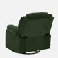 Avalon - Rocking & Rotating Single Seater Fabric Recliner In Green Colour