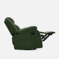 Avalon - Rocking & Rotating Single Seater Fabric Recliner In Green Colour