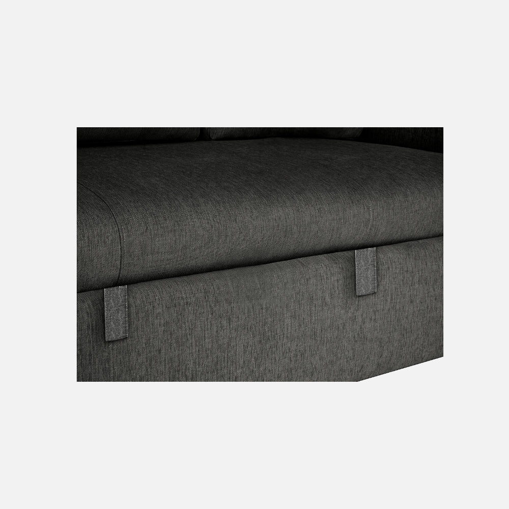 Ease Graphite Grey Fabric Sofa cum Bed