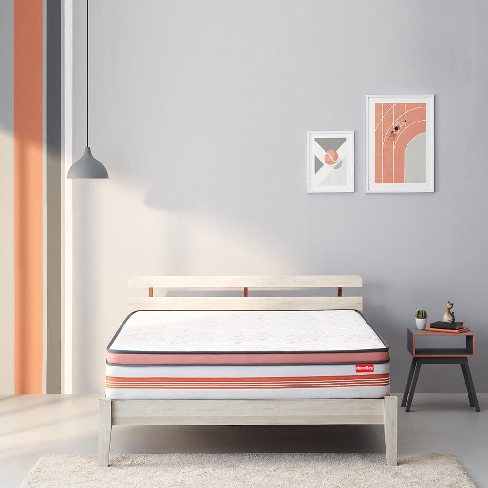 Boltt Plus Spring Mattress with Euro Top| Modern design | Duroflex