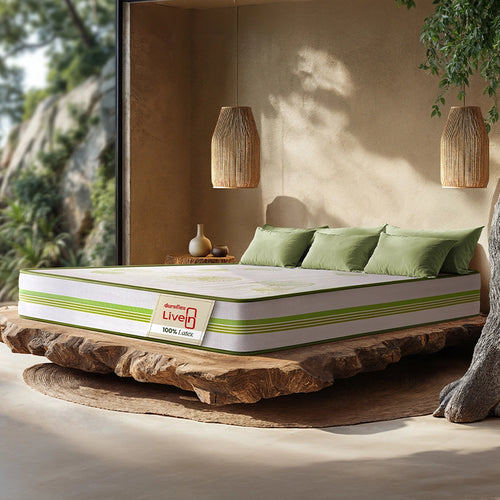 LiveIn 100% Latex Mattress |Duroflex |Mattresss
