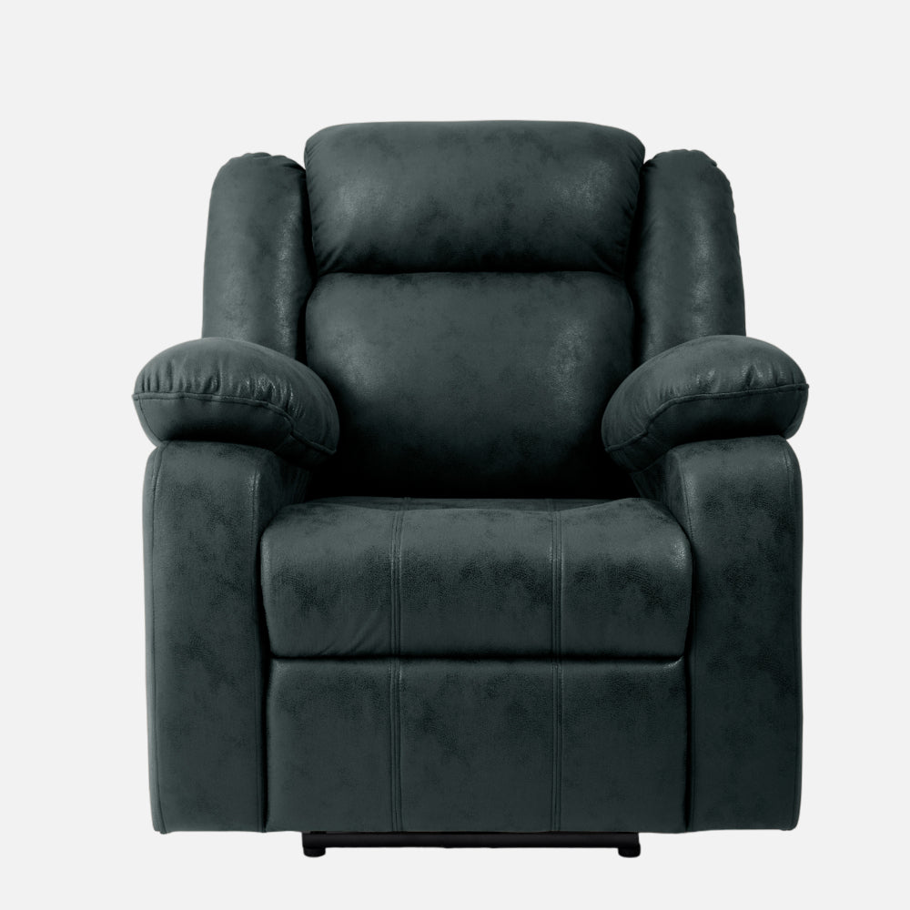 Avalon Motorized Electric Powered  Suede Recliner |  1 seater | Midnight Blue |  Duroflex Furniture