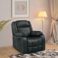 Avalon Rocking & Revolving Midnight Blue Single Seater Suede Fabric Recliner