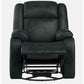 Avalon Rocking & Revolving Midnight Blue Single Seater Suede Fabric Recliner