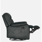 Avalon Rocking & Revolving Midnight Blue Single Seater Suede Fabric Recliner