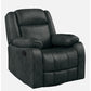 Avalon Rocking & Revolving Midnight Blue Single Seater Suede Fabric Recliner