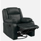 Avalon Rocking & Revolving Midnight Blue Single Seater Suede Fabric Recliner