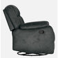 Avalon Rocking & Revolving Midnight Blue Single Seater Suede Fabric Recliner