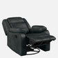 Avalon Rocking & Revolving Midnight Blue Single Seater Suede Fabric Recliner