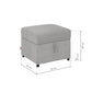 Cloudy Gray Ottoman