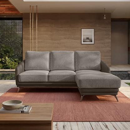 cove-simply-taupe-leatherette-oatmeal-off-white-fabric-2-seater-sofa-lounger