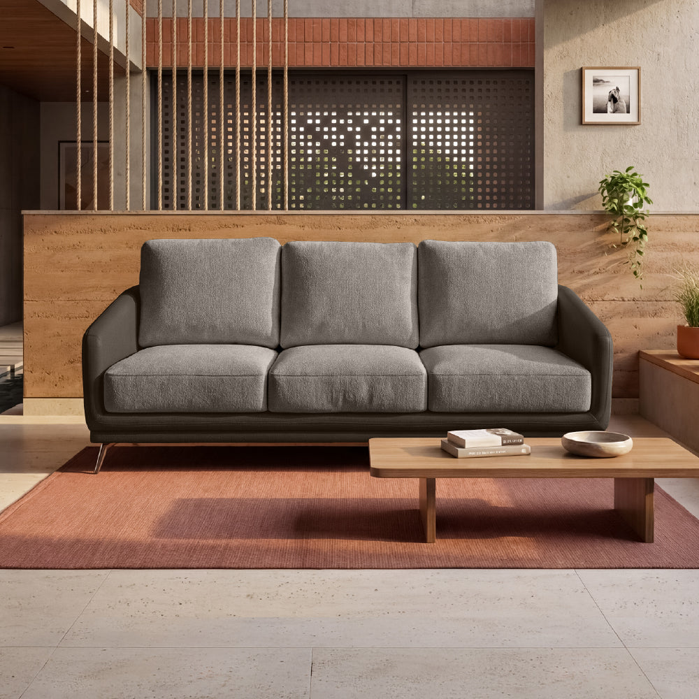 cove-simply-taupe-leatherette-oatmeal-off-white-fabric-3-seater-sofa
