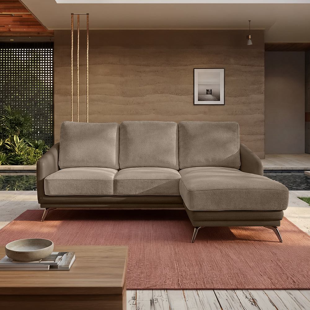 cove-simply-taupe-leatherette-feather-brown-fabric-2-seater-sofa-lounger