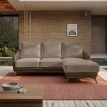 cove-simply-taupe-leatherette-feather-brown-fabric-2-seater-sofa-lounger