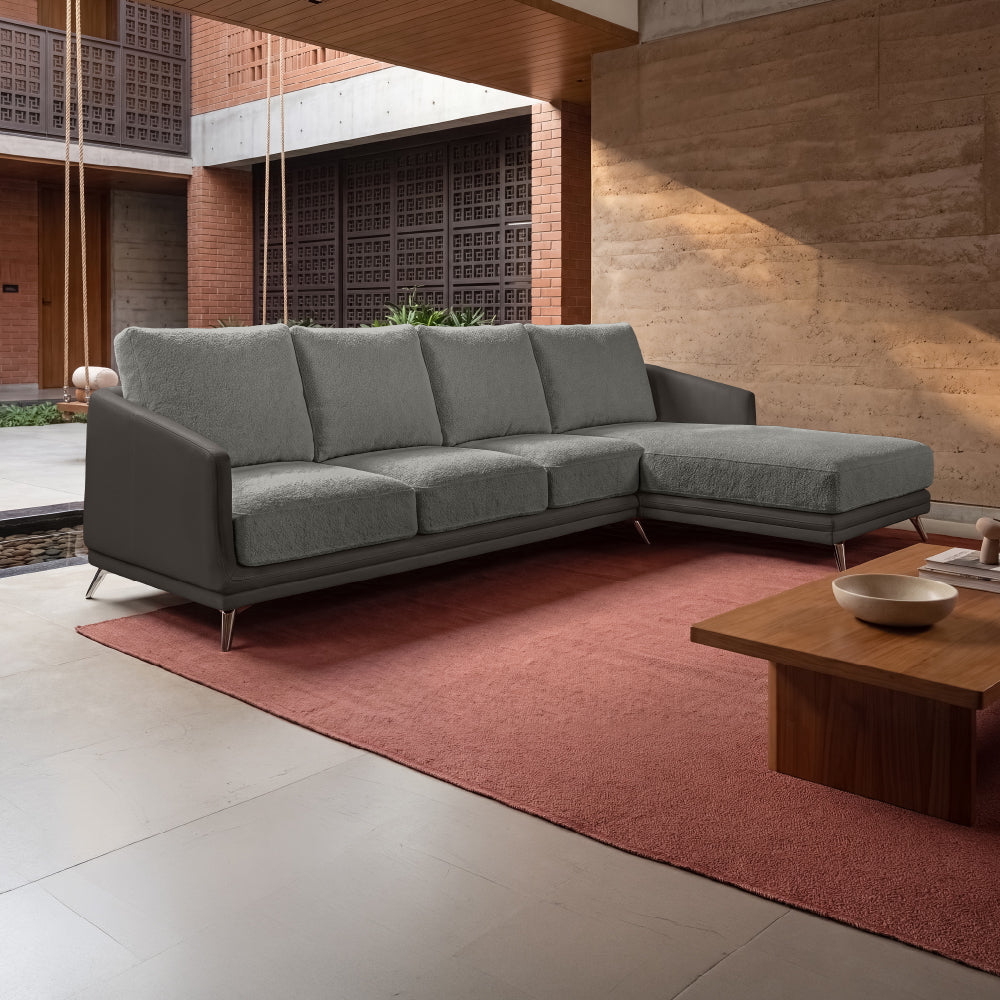 cove-brushed-nickel-grey-leatherette-rock-ridge-grey-fabric-3-seater-sofa-lounger