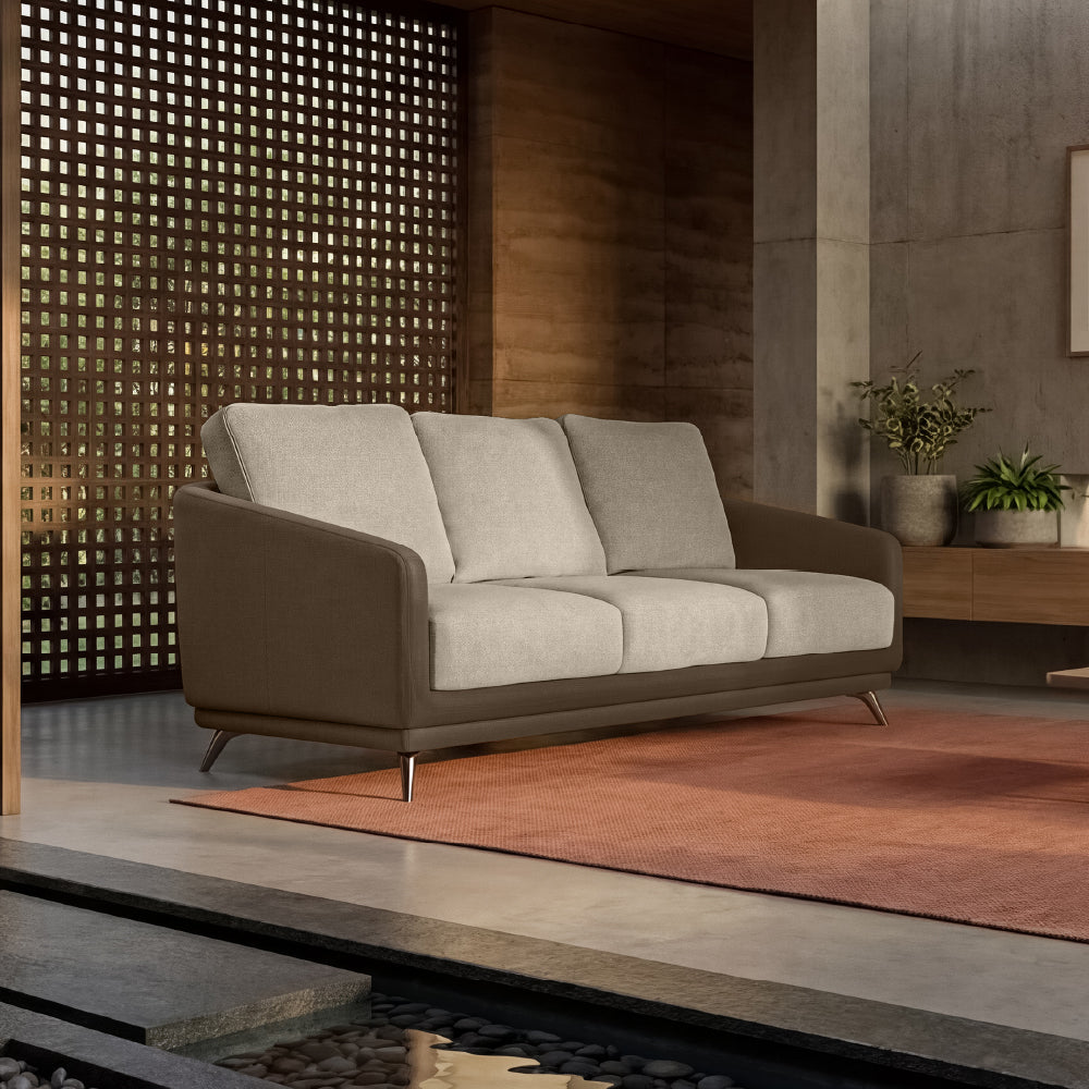 cove-simply-taupe-leatherette-oatmeal-off-white-fabric-3-seater-sofa