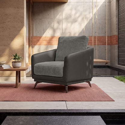cove-brushed-nickel-grey-leatherette-rock-ridge-grey-fabric-1-seater-sofa