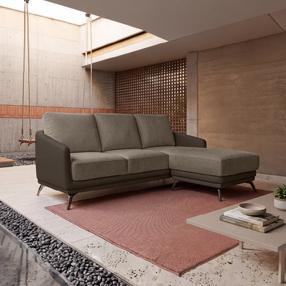 cove-simply-taupe-leatherette-feather-brown-fabric-2-seater-sofa-lounger