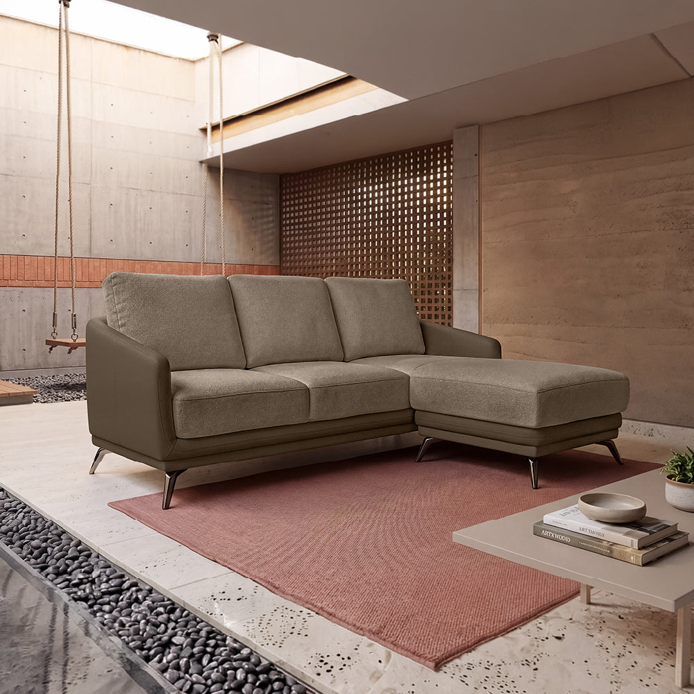 cove-simply-taupe-leatherette-feather-brown-fabric-2-seater-sofa-lounger