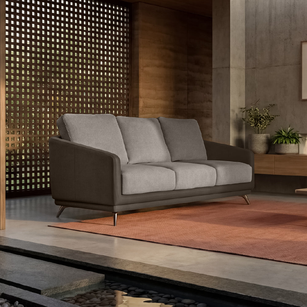 cove-simply-taupe-leatherette-oatmeal-off-white-fabric-3-seater-sofa