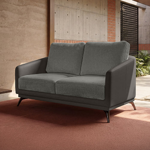 cove-brushed-nickel-grey-leatherette-rock-ridge-grey-fabric-2-seater-sofa